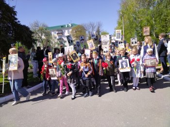 Акция "Бессмертный полк" и "Вальс Победы" 